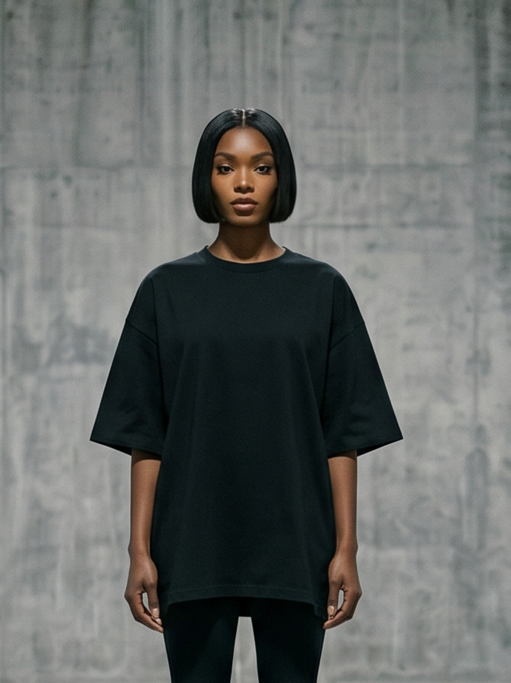 T-Shirt / Black / Oversized