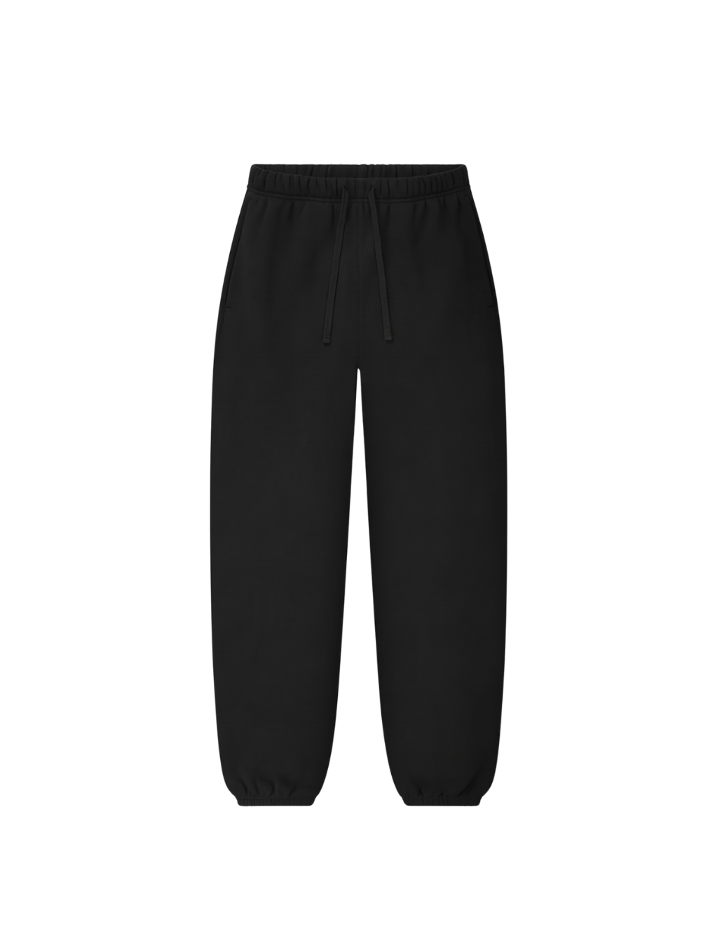 Sweatpant cuffed / Black / Oversized / 100% cotton
