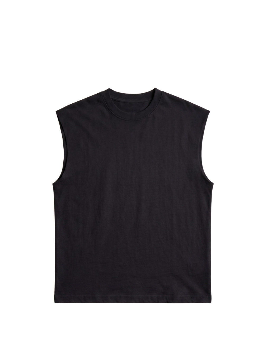 Vest / Black / Oversized / 100% Cotton / 260GSM /