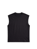 Vest / Black / Oversized / 100% Cotton / 260GSM /