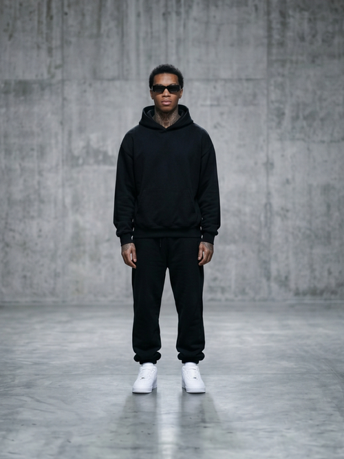 Hoodie / Black / Oversized / 400GSM