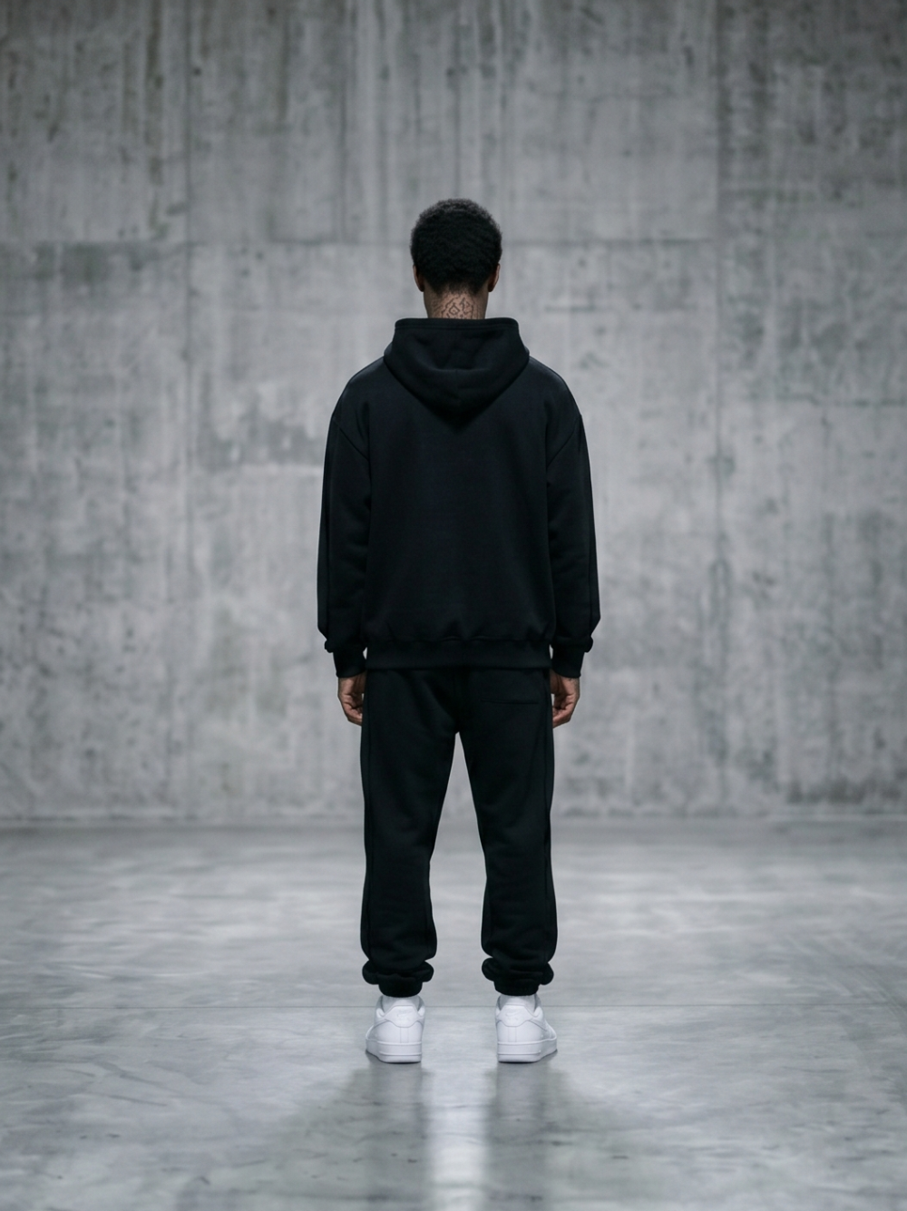 Hoodie / Black / Oversized / 400GSM