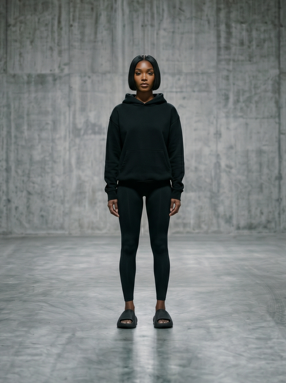 Hoodie / Black / Oversized / 400GSM