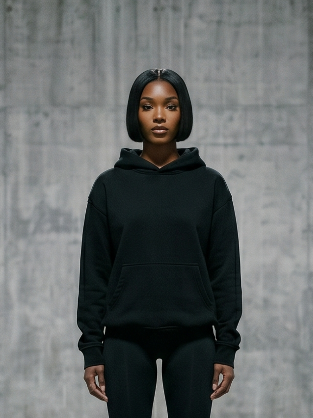 Hoodie / Black / Oversized / 400GSM
